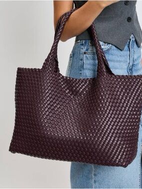 NWOT Moda Luxe Solana Woven Tote